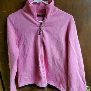 Pink Zippered Sweater - Medium